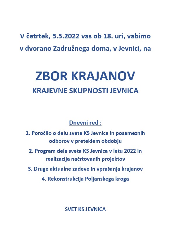 Zbor Krajanov, 5.5.2022